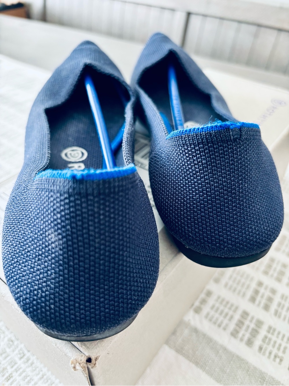 Rothy's Women's The Point Navy Flats - Picture 3 of 9